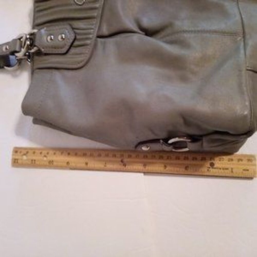 Coach Ashley Satchel leather gray purse - Picture 11 of 14